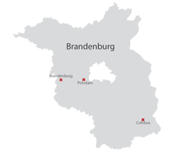 Landkarte Brandenburg