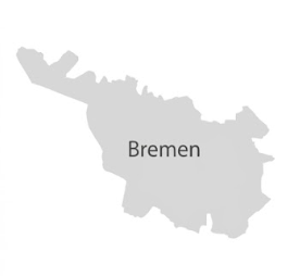 Landkarte bremen