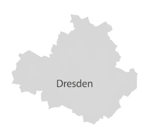 Landkarte dresden
