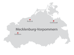 Landkarte Mecklenburg-Vorpommern